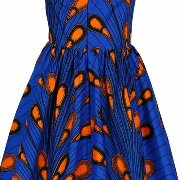 SHENBOLEN African Print Traditional Clothing Casual Party Dress - Picture 2 of 5